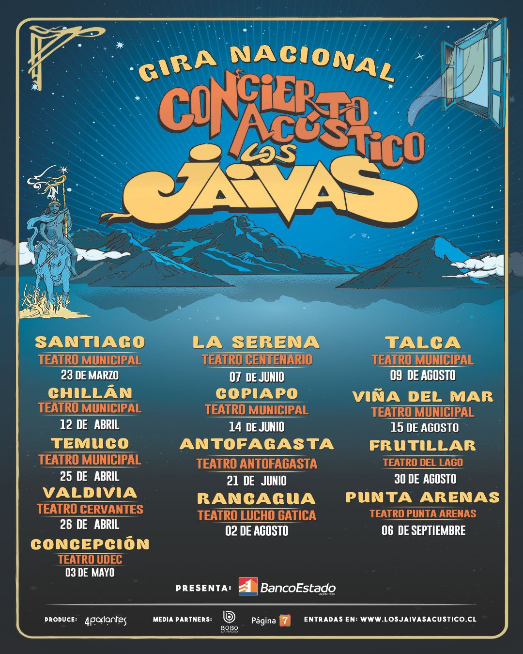 Los Jaivas suman concierto en el Teatro Municipal de Santiago